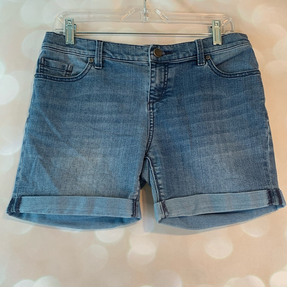 New York & Company Medium Wash Denim Shorts